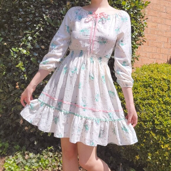 ❝ Youngland vintage 70s boho mini dress 🌷⋯ ❞ - Picture 7 of 12
